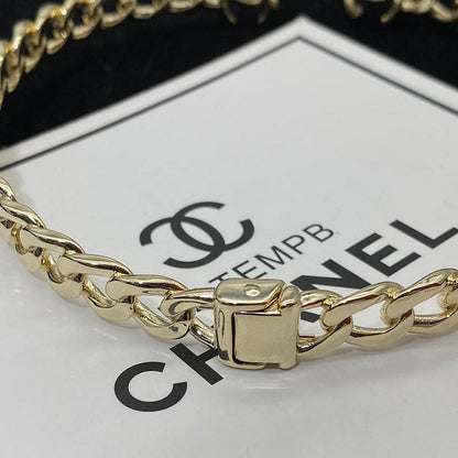 18K Interlocking  Chanel Cuff Logo Choker Necklaces