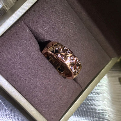 18K Rose Gold  Chanel Coco Crush Diamonds Ring