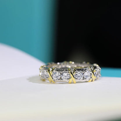 18K Tiffany Schlumberger Eighteen Stone Ring
