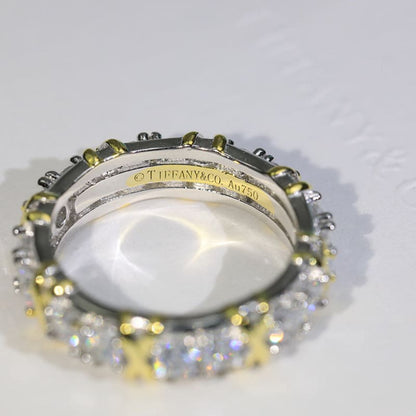 18K Tiffany Schlumberger Eighteen Stone Ring