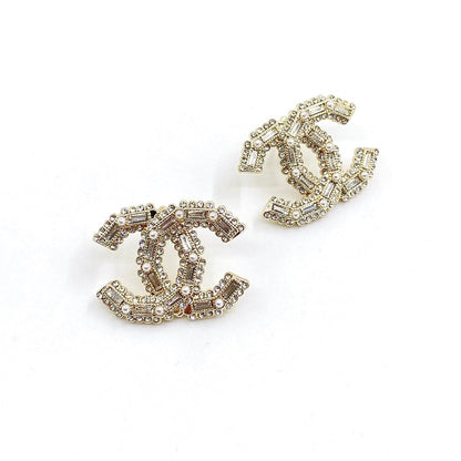 18K  Chanel Push Back Earrings