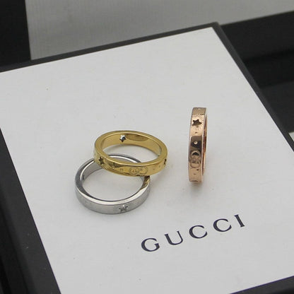 18K GucciIcon Yellow Gold Ring