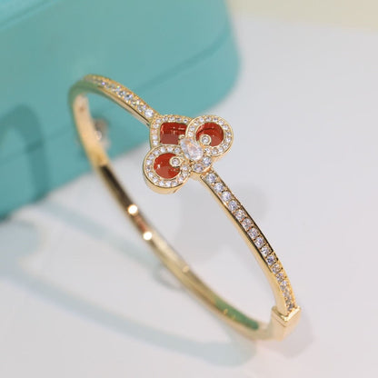 18K Tiffany Fleur De Lis Bracelet