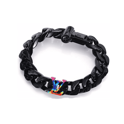 18K Louis Vuitton Rainbow Chain Link Bracelet