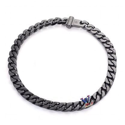 18K Louis Vuitton Rainbow Chain Link Necklace