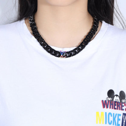 18K Louis Vuitton Rainbow Chain Link Necklace