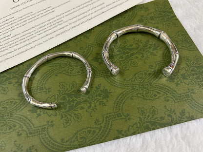 Double Gucci Bamboo Bangle Bracelet