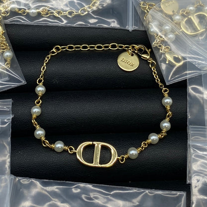 18K Petit Dior Pearls Bracelet