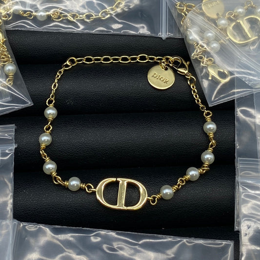 18K Petit Dior Pearls Bracelet