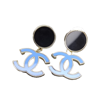 18K Classic Blue  Chanel Dangle Earrings