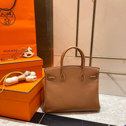 HERMES BIRKIN 30CM GOLD TOGO LEATHER GOLD HARDWARE