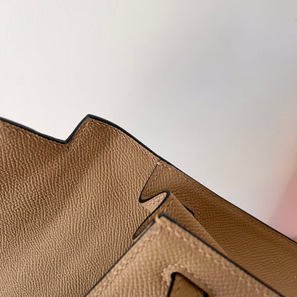 HERMES KELLY 25CM BEIGE EPSOM LEATHER GOLD HARDWARE