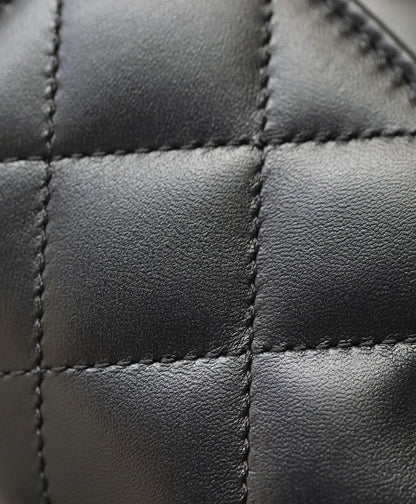 CHANEL TRENDY 20CM BLACK LAMBSKIN GOLD HARDWARE