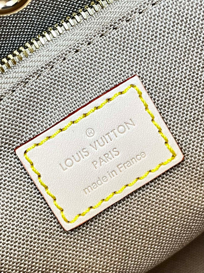 LOUIS VUITTON ONTHEGO 25 WHITE BROWN MONOGRAM CANVAS