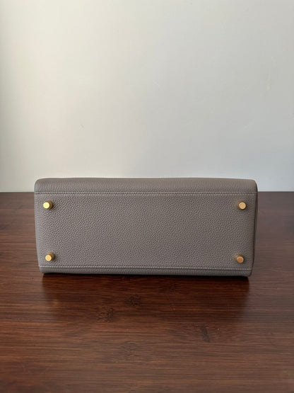 HERMES KELLY 28CM ETAIN TOGO GOLD HARDWARE