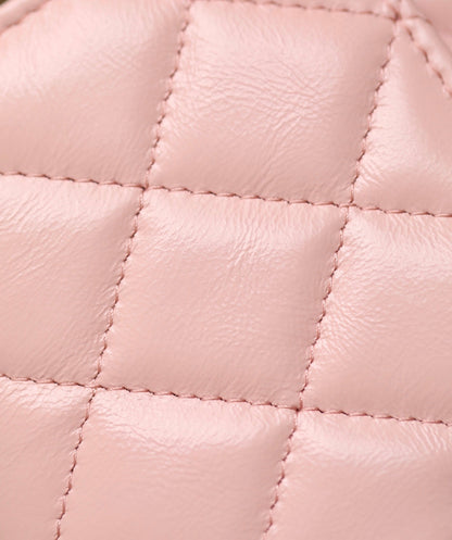 CHANEL WOC 18.5 PINK LAMBSKIN SILVER HARDWARE