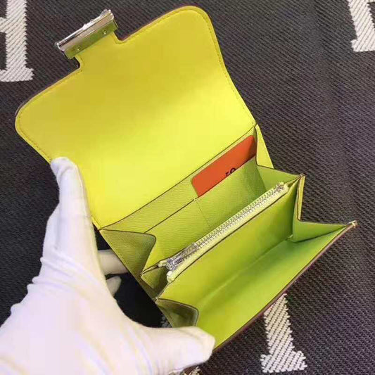 HERMES Constance 13 Lime Epsom Shw