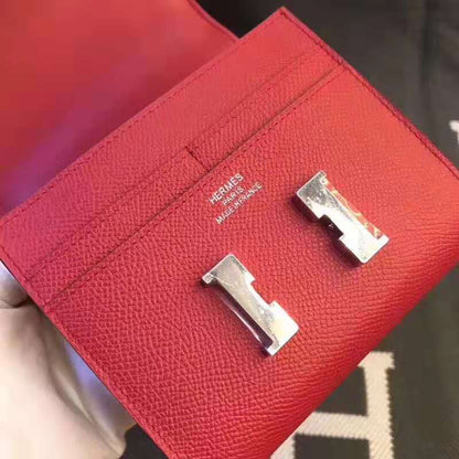 HERMES Constance 13 Red Epsom Shw