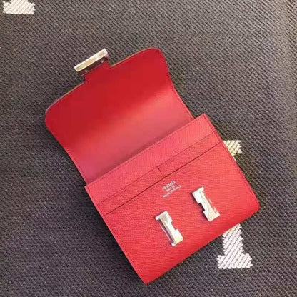 HERMES Constance 13 Red Epsom Shw