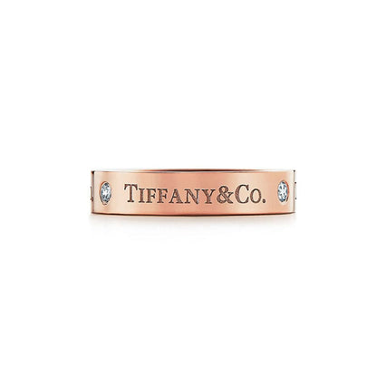 18K Rose Gold Tiffany Wedding  Ring