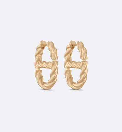 18K Dior Navy Earrings