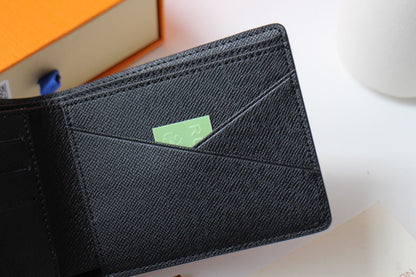 LOUIS VUITTON LV 25S MULTIPLE WALLET IN MONOGRAM ECLIPSE COATED CALFSKIN