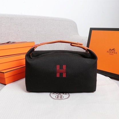HERMES BRIDE-A-BRAC 25 BLACK CANVAS