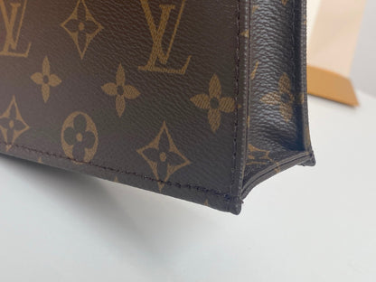 LOUIS VUITTON LV MINI TOTE BAG 17 IN BROWN MONOGRAM COATED CANVAS