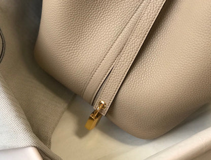 HERMES picotin lock 18 light beige togo ghw