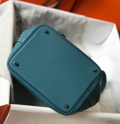 HERMES picotin lock teal togo ghw