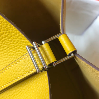 HERMES picotin lock 22 yellow togo shw