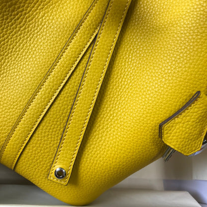 HERMES picotin lock 22 yellow togo shw