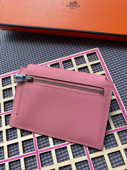 HERMES Kelly Pocket 13.5 Pink Epsom Shw
