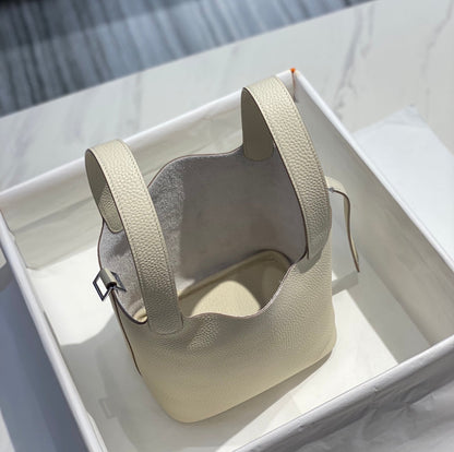 HERMES picotin lock 18 ivory togo shw