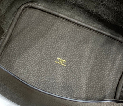 HERMES picotin lock 18 chocolate togo ghw