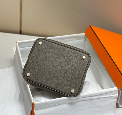 HERMES picotin lock 22 chocolate togo ghw