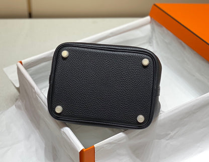 HERMES picotin lock 18 black togo ghw