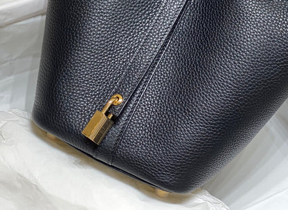 HERMES picotin lock 18 black togo ghw