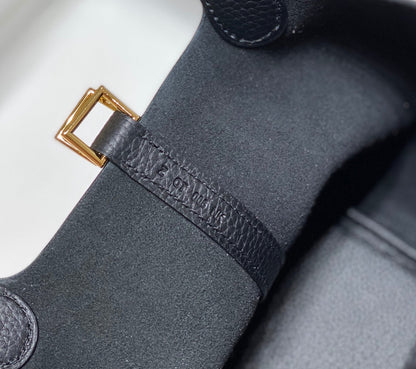HERMES picotin lock 18 black togo ghw