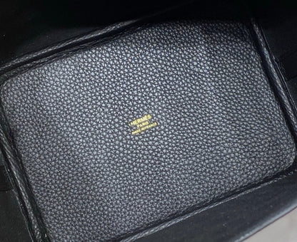 HERMES picotin lock 18 black togo ghw