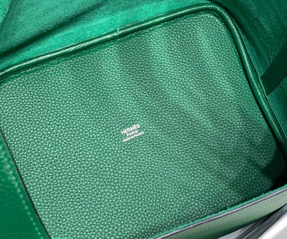 HERMES picotin lock emerald togo ghw