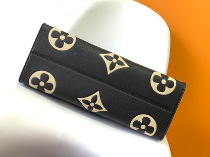 LOUIS VUITTON ONTHEGO GM 41 BLACK CREAM