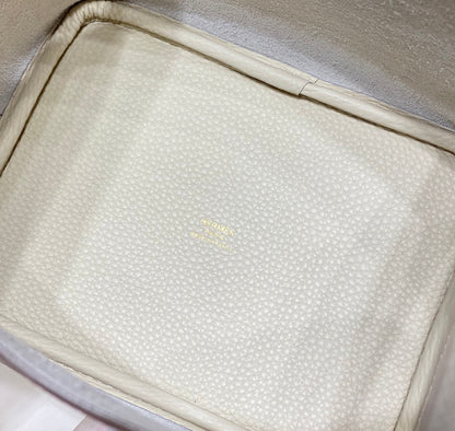 HERMES picotin lock 18 ivory togo ghw