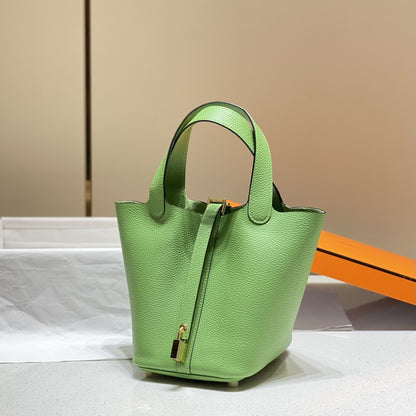 HERMES picotin lock 18 green togo ghw