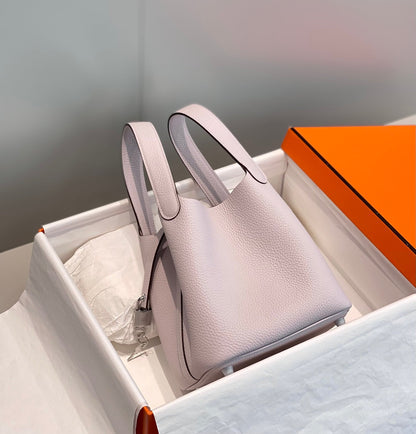 HERMES picotin lock 18 soft pink togo shw