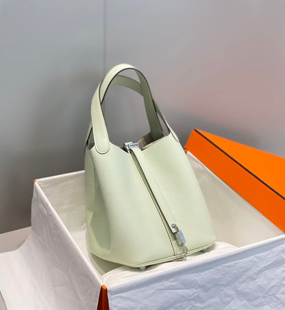 HERMES picotin lock 22 lime togo shw