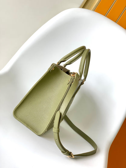 LOUIS VUITTON ONTHEGO PM 25CM GREEN WHITE