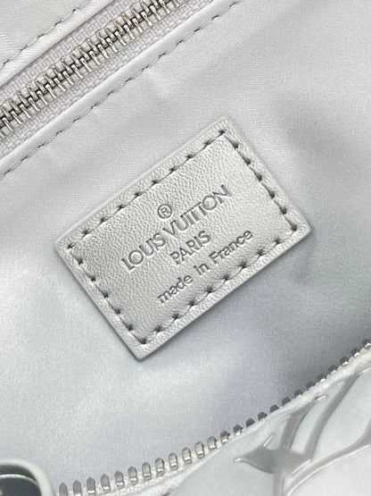 LOUIS VUITTON SPEEDY BANDOULIÈRE 25 IN GRADIENT SILVER MONOGRAM NYLON SILVER HARDWARE