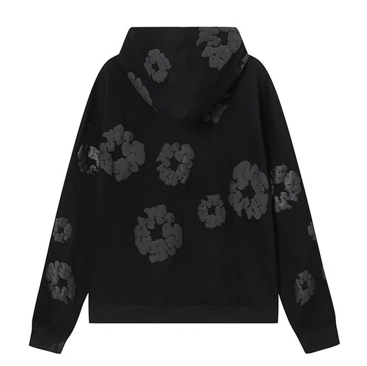 Denim Tears The Black Cotton Wreath Hoodie