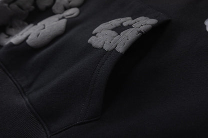 Denim Tears The Black Cotton Wreath Hoodie